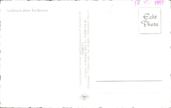Postcard Sulzbach Gaggenau in the Murg Valley, aerial photograph