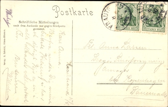 Postcard Elbinsel Krautsand Drochtersen in the district of Stade, Buhrfeind&#39;s Hotel