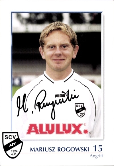 Autogrammkarte Fußballer Mariusz Rogowski, SC Verl, Autogramm