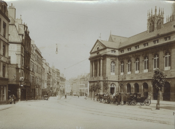 Original photo of Metz on the Moselle in France, Kammerplatz, around 1900