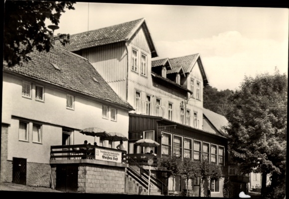 Postcard Altenbrak Thale in the Harz, FDGB recreation home Weißes Ross, exterior view