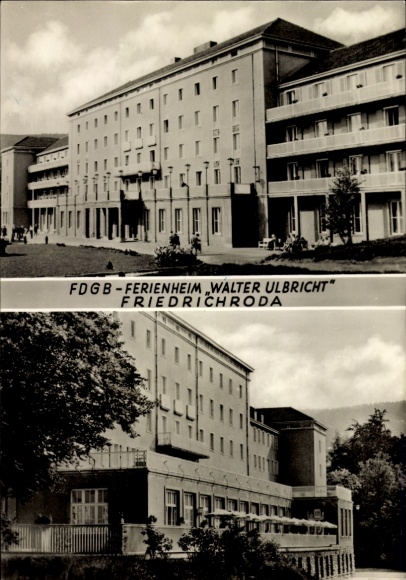 Postcard Friedrichroda in the Thuringian Forest, FDGB holiday home Walter Ulbricht