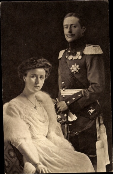 Ak Großherzog Wilhelm Ernst von Sachsen Weimar Eisenach, Großherzogin Feodora