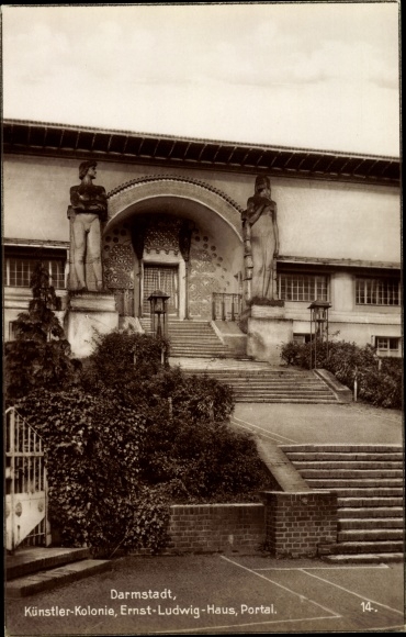 PC Darmstadt in Hessen, artist colony, Ernst Ludwig house, portal