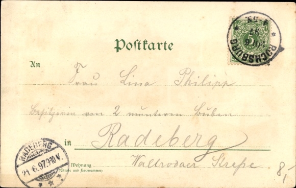 litho Rochsburg Lunzenau in Saksen, Thorhaus, kasteel, kruittoren, trappenhuis