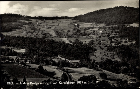 Postcard Kerschbaum Grattersdorf in Lower Bavaria, view of the Brotjackelriegel