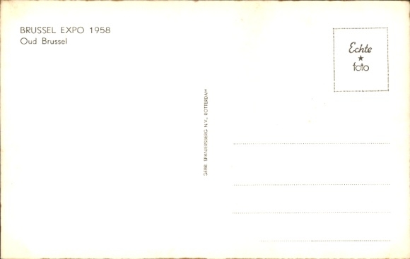 PC Bruxelles Brussels, Expo 1958, Oud Brussel