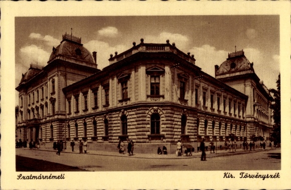 Ak Satu Mare Szatmárnémeti Roemenië, Kir. Törvényszek, architectuur