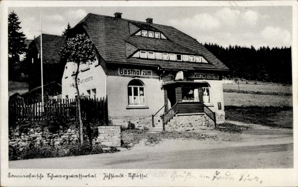 Ak Jöhstadt im Erzgebirge Sachsen, Gasthof