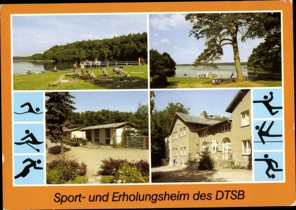 Postcard Friedrichswalde Blankenberg in Mecklenburg, sports and recreation home of the DTSB