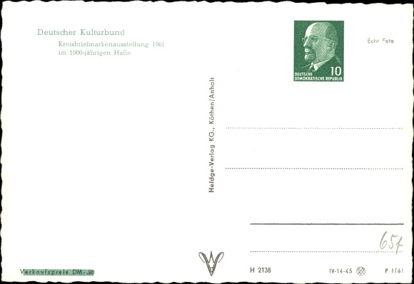Postwaardestuk ansichtkaart Kröllwitz Halle an der Saale, Saalepartie