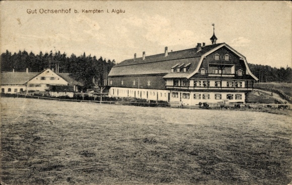 Postcard Ochsenhof Görisried in Allgäu, estate