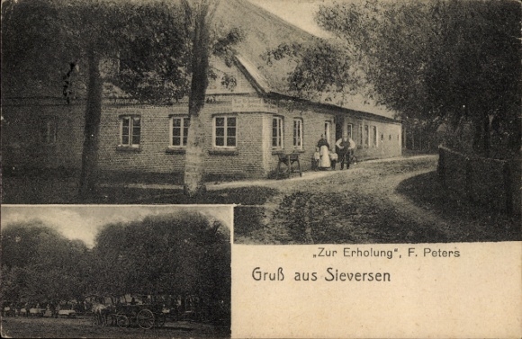 Ak Sieversen Rosengarten Niedersachsen, Gasthaus Zur Erholung, Inh. F. Peters
