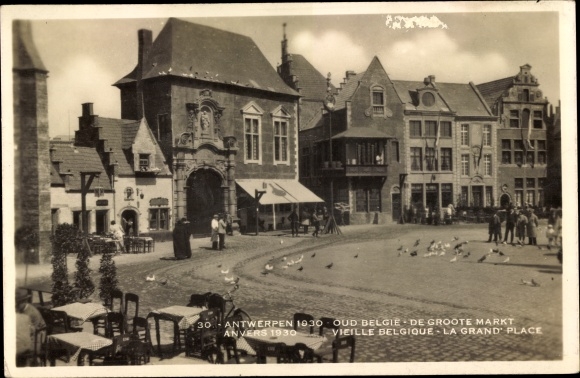 Postcard Antwerp Antwerp Flanders, Oud Belgie, Grand Place