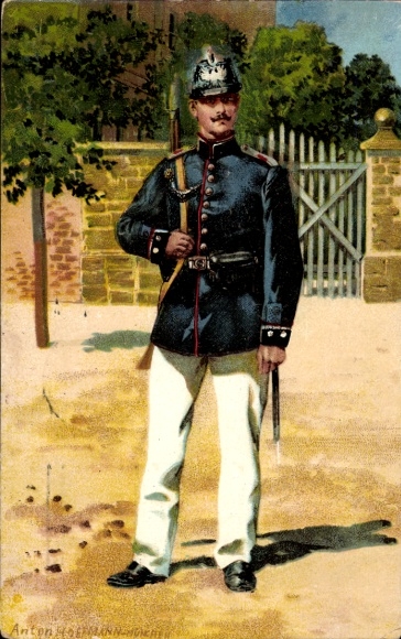 Artysta KP Hoffmann, A., Żołnierz w mundurze, Batalion Telegraficzny 2