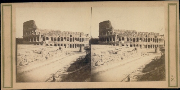 Stereo photo Rome Lazio, Colosseum