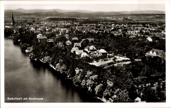 Ak Radolfzell am Bodensee, luchtfoto