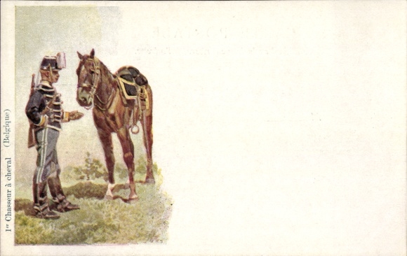 Artist Postcard Geens, Louis, Belgium, 1. Horse Hunter