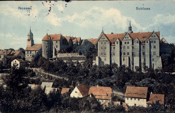 Postcard Nossen in Saxony, Castle