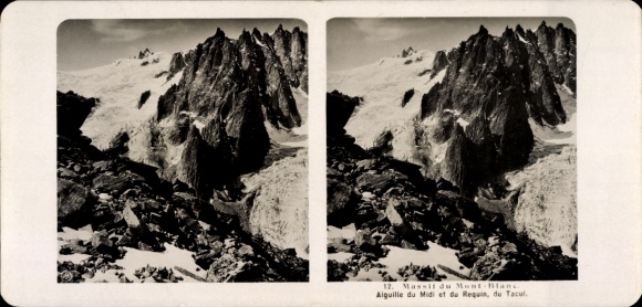 Stereo photo Chamonix Mont Blanc Haute Savoie, Auguille du Midi