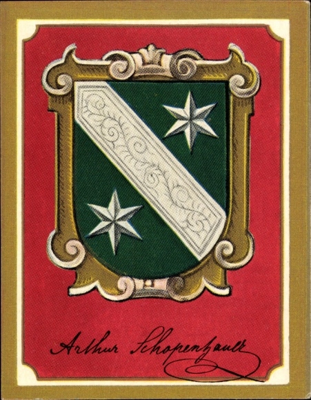 Collection picture Glorious German coats of arms Photo 190 Arthur Schopenhauer, 1788-1860, philosopher