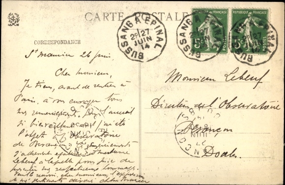 Postcard Saint Maurice sur Moselle Vosges, Plain du Canon
