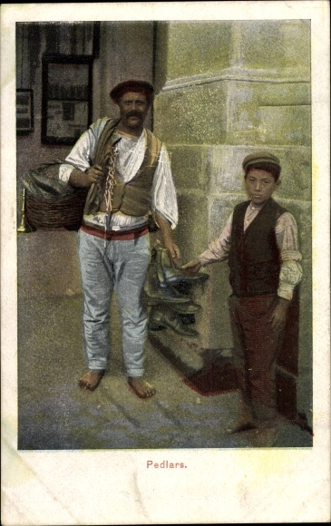 Postcard Malta, Pedlars