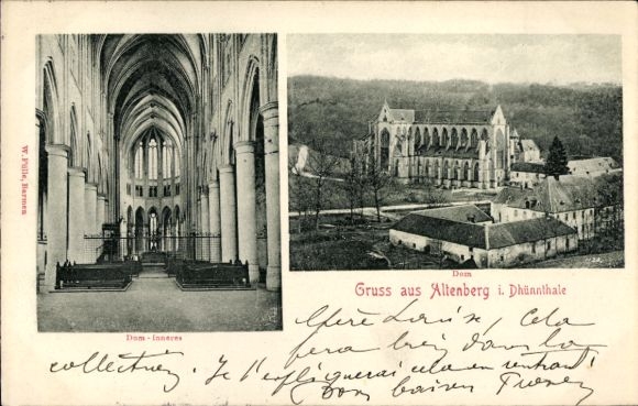 Postcard Altenberg Odenthal Bergisches Land, Altenberg Abbey, Altenberg Cathedral, interior view