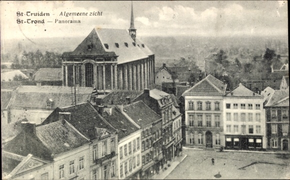 Ak Sint Trond Sint Truiden Vlaanderen Limburg, Panorama, Kerk