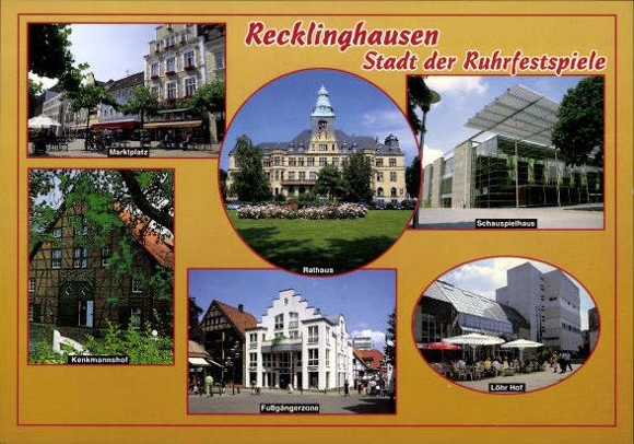 11 alte Ak Recklinghausen in Westfalen, diverse Ansichten