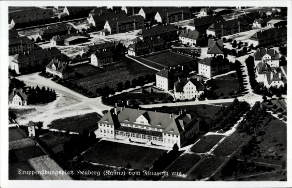 Postcard Stetten am kalten Markt, Lager Heuberg, military training area, aerial photograph