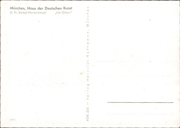 Artist PC Kempf Harlenkampf, Around Easter, HDK 260