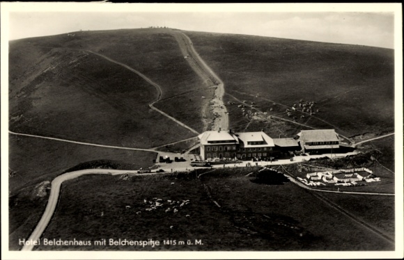 Postcard Aitern in the Black Forest, Badischer Belchen, Belchenhotel, Hotel Belchenhaus, Belchenspitze, mountain