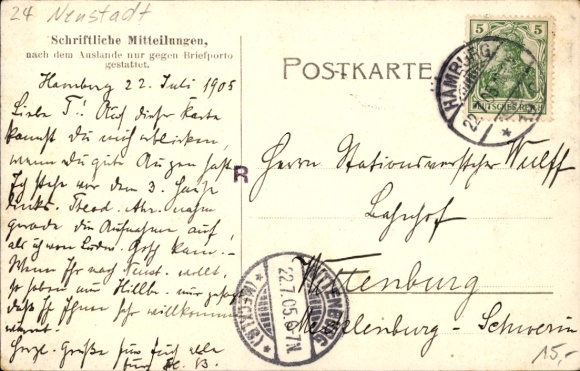 Postcard Neustadt in Holstein, Brückstraße, shop