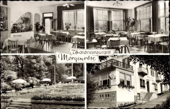 Postcard Baden Baden am Schwarzwald, Forest Restaurant Morgenröte