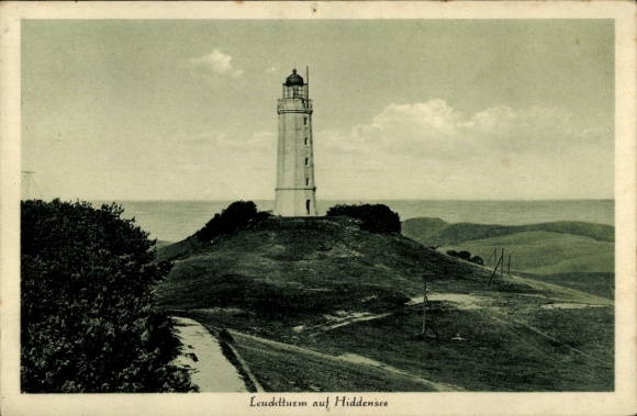 Ak Insel Hiddensee in der Ostsee, Leuchtturm