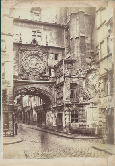 Photo Rouen Seine Maritime, Luigi Fiorillo, Gros Horloge, ca. 1880