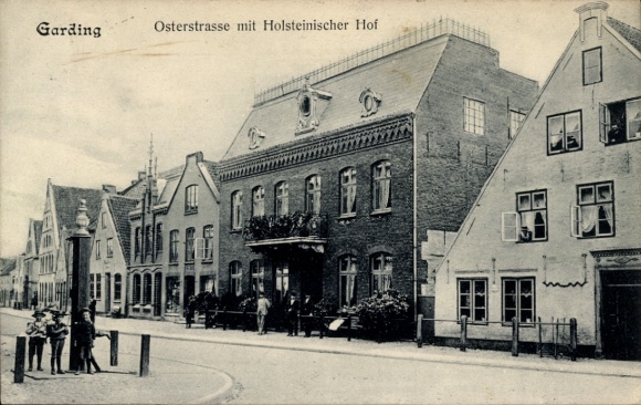 Ak Garding in Noord-Friesland, Osterstraße