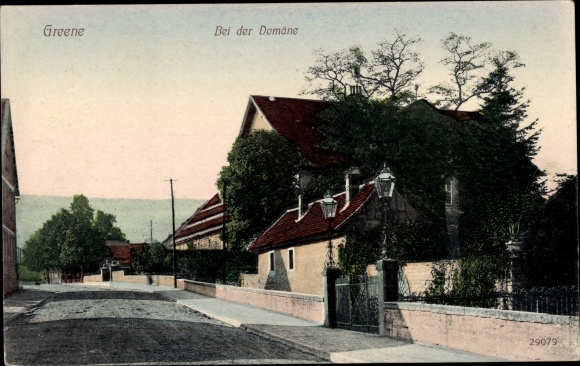 Ak Greene Einbeck in Niedersachsen, Bei der Domäne