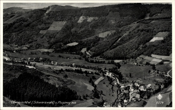 Postcard Oberprechtal Black Forest, aerial photograph