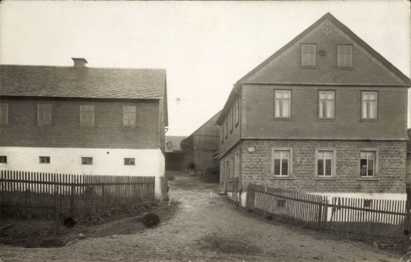 Ak Landsendorf Leutenberg in Thüringen, Wohnhäuser