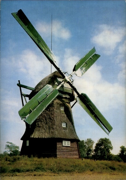 Postcard Farve Wangels in Holstein, Windmill