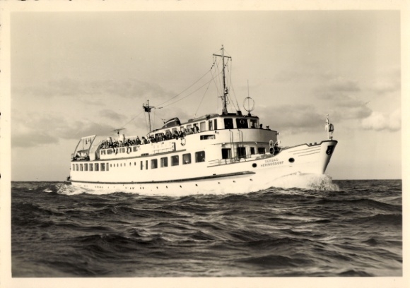 Ak MS Seebad Heringsdorf, Witte Vloot Stralsund