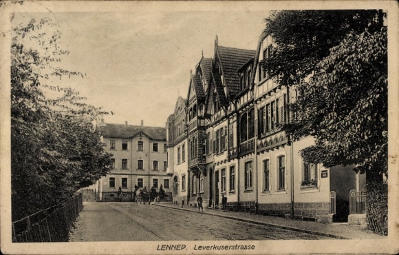 Postcard Lennep Remscheid in the Bergisches Land, Leverkuserstraße