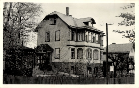 Postcard Finsterbergen Friedrichroda in the Thuringian Forest, house view