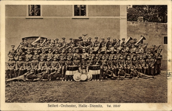 Ak Diemitz Halle an der Saale, Seifert-Orchester