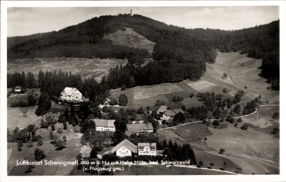 Postcard Schweigmatt Raitbach Schopfheim in Baden, aerial photograph