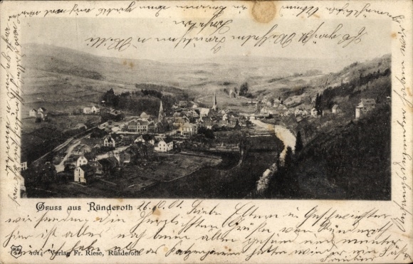 Ak Ründeroth Engelskirchen im Oberbergischen Kreis, Gesamtansicht