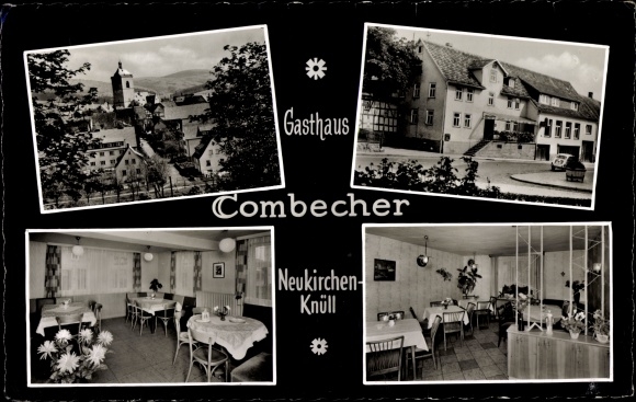 PC Neukirchen Knüll North Hesse, Gasthof Combecher, exterior and interior view, partial view