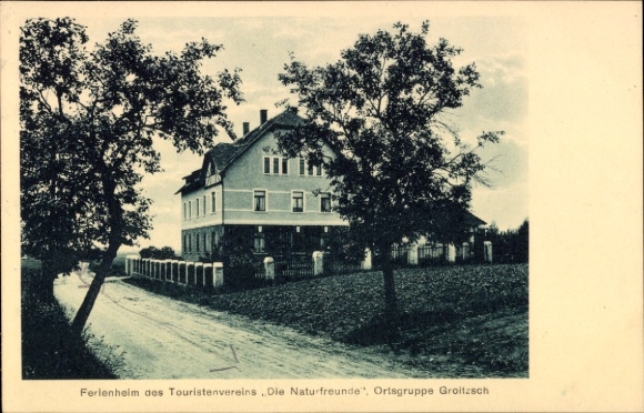 Ak Groitzsch in Sachsen, Ferienheim des Touristenvereins, Die Naturfreunde, Groitzsch